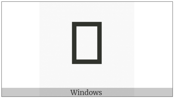 Tirhuta Letter Pha on various operating systems
