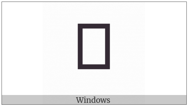 Tirhuta Vowel Sign E on various operating systems
