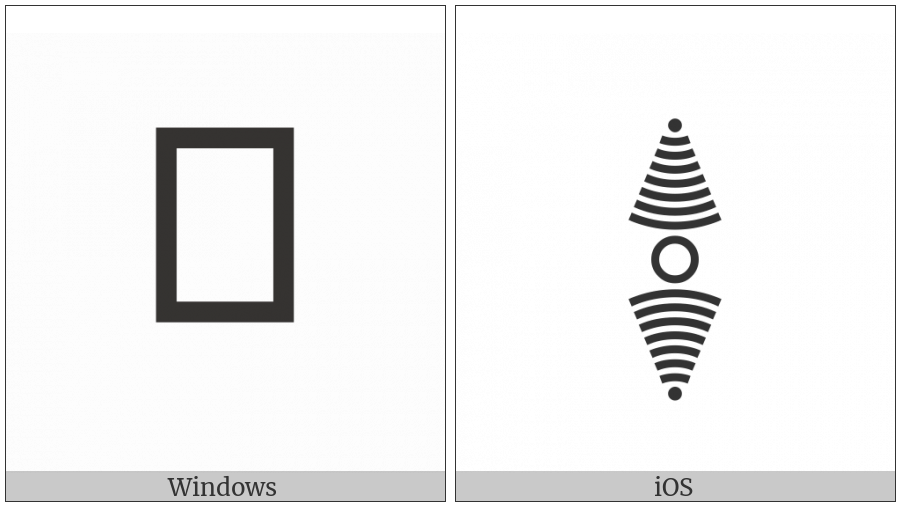 Siddham Section Mark With Septuple Crescents on various operating systems
