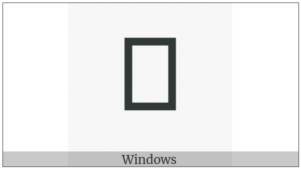 Modi Letter Aa on various operating systems