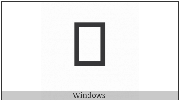 Modi Letter Vocalic Ll on various operating systems