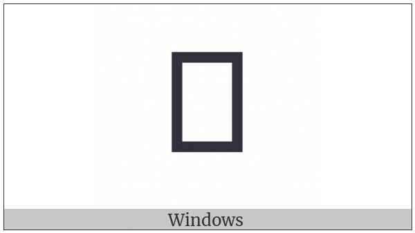 Modi Letter Pa on various operating systems