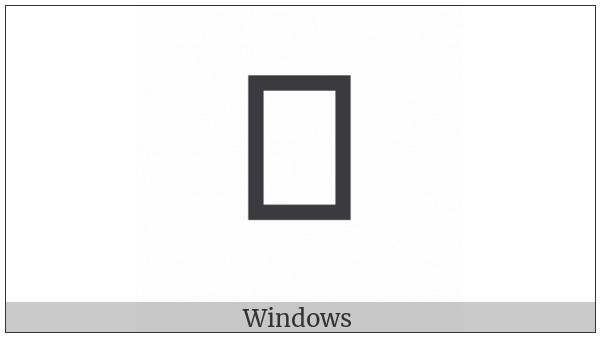 Batak Letter Sa on various operating systems