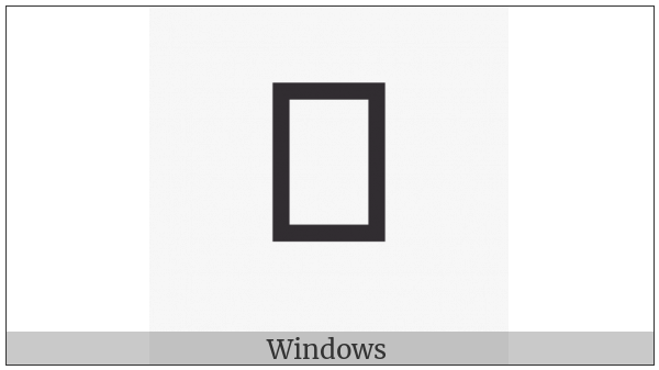Takri Letter Ga on various operating systems