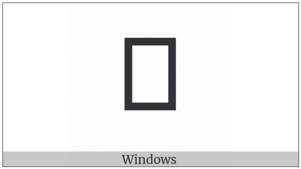 Takri Letter Nga on various operating systems