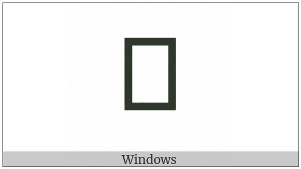 Takri Sign Anusvara on various operating systems