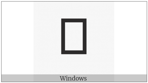 Takri Digit Four on various operating systems