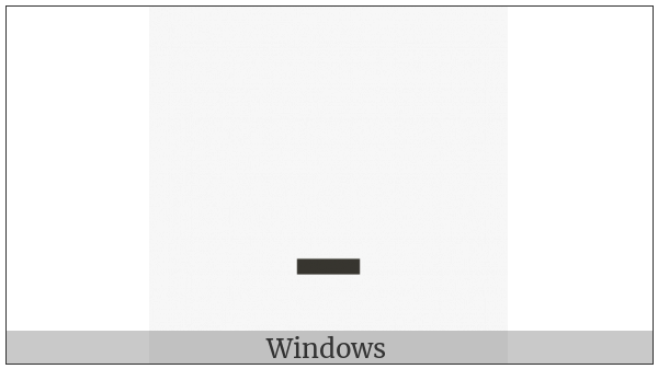 Modifier Letter Low Macron on various operating systems