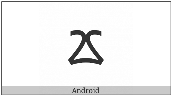 Lepcha Letter Cha on various operating systems