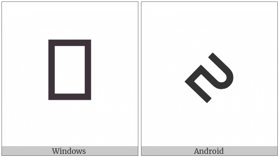 Lepcha Letter Ta on various operating systems