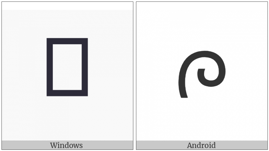 Lepcha Letter Na on various operating systems