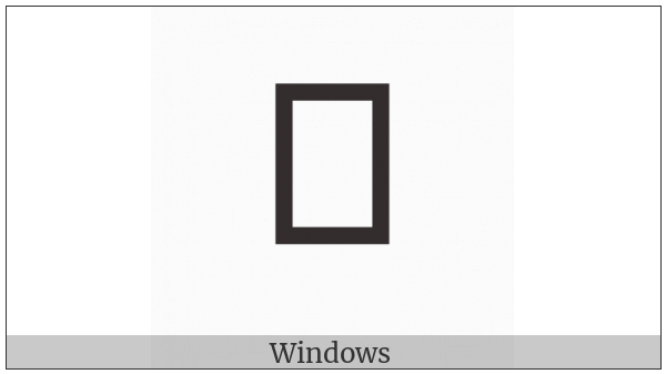 Zanabazar Square Letter Nga on various operating systems