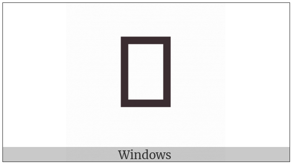 Zanabazar Square Letter Bha on various operating systems
