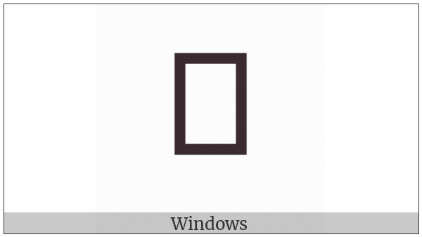 Zanabazar Square Letter Ma on various operating systems