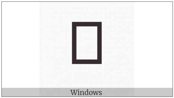 Zanabazar Square Letter Sha on various operating systems