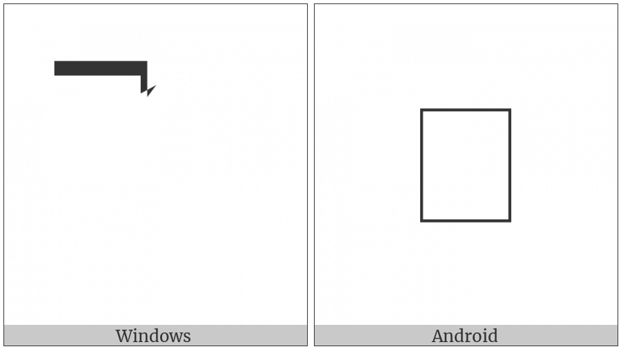 Soyombo Vowel Sign E on various operating systems