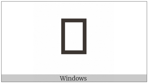 Soyombo Final Consonant Sign N on various operating systems