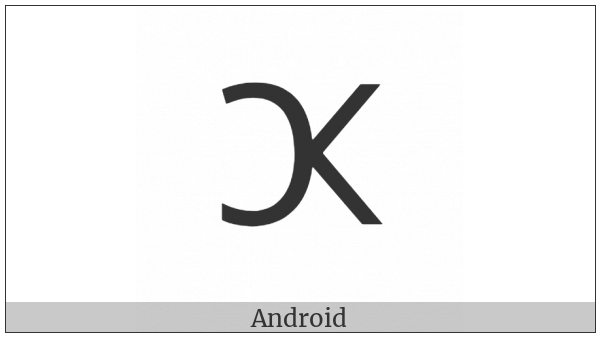 Pau Cin Hau Letter Kha on various operating systems