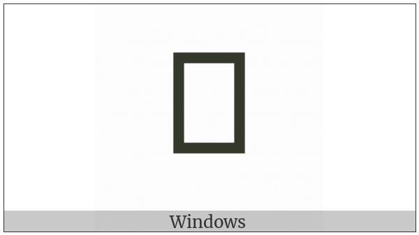 Bhaiksuki Letter Uu on various operating systems