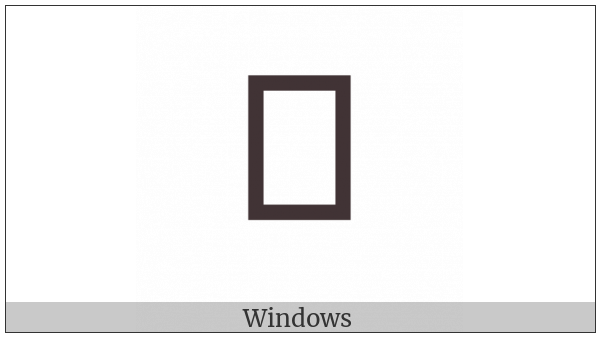 Bhaiksuki Letter Nga on various operating systems