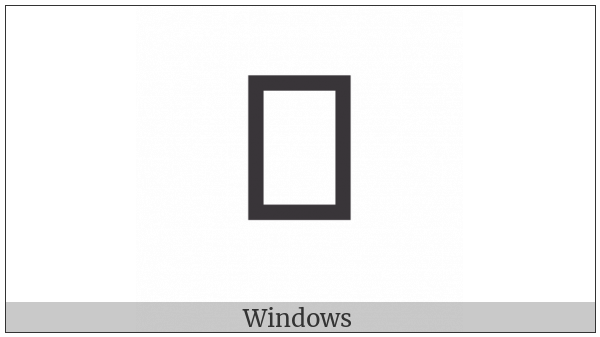 Bhaiksuki Letter Sha on various operating systems