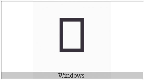 Bhaiksuki Letter Ha on various operating systems