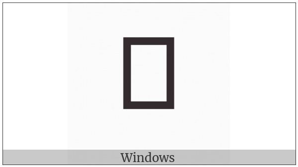 Bhaiksuki Vowel Sign Vocalic R on various operating systems