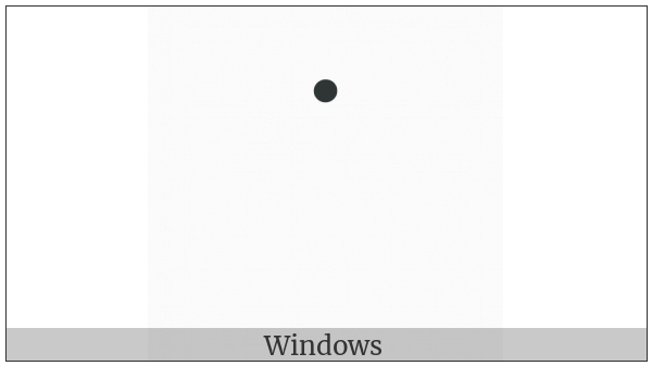 Dot Above on various operating systems