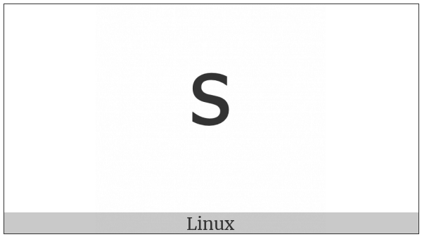 Modifier Letter Small S on various operating systems