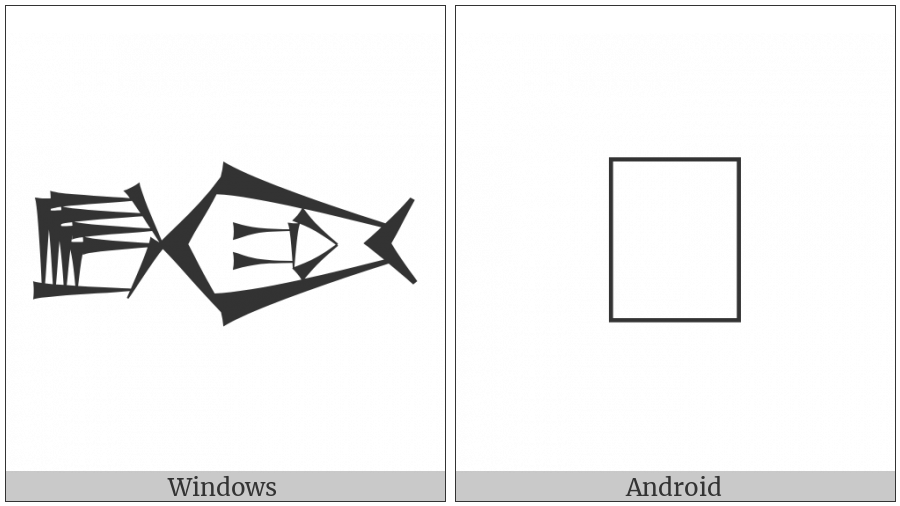 Cuneiform Sign Dag Kisim5 Times Gud on various operating systems