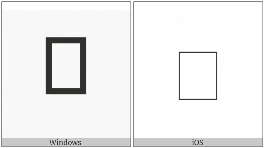 Vedic Sign Hexiform Long Anusvara on various operating systems