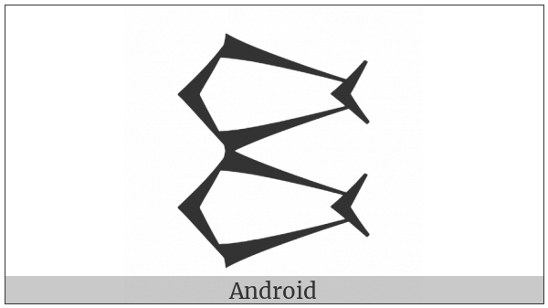 Cuneiform Sign Kisim5 Over Kisim5 on various operating systems