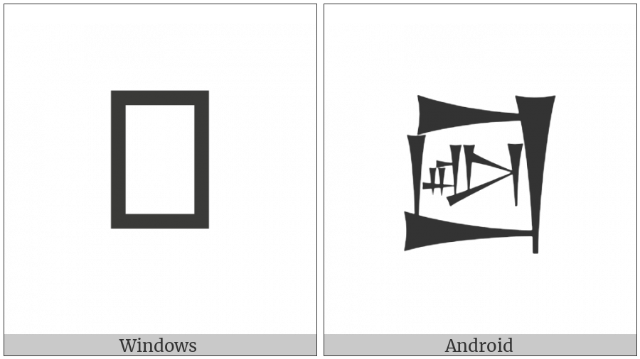 Cuneiform Sign Lagab Times Al on various operating systems
