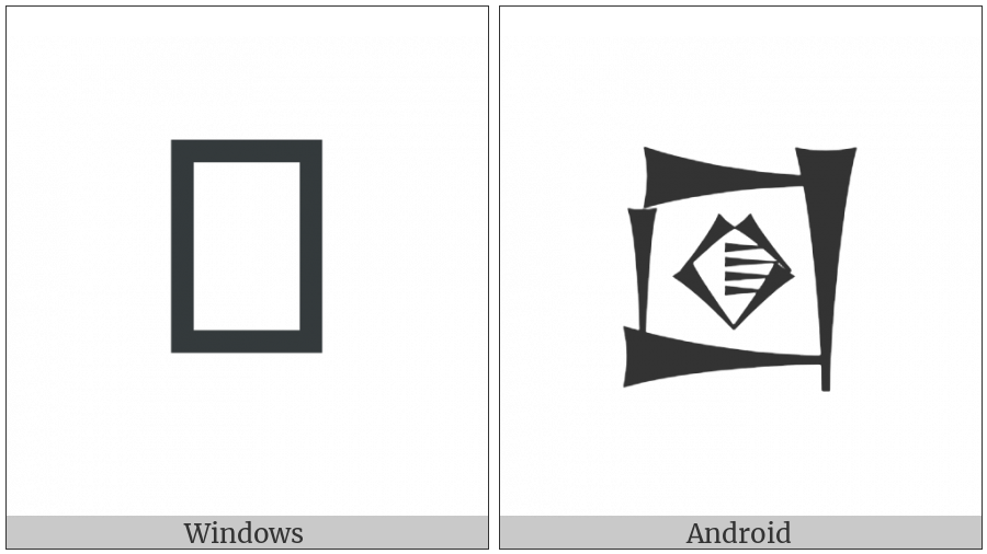 Cuneiform Sign Lagab Times Ki on various operating systems