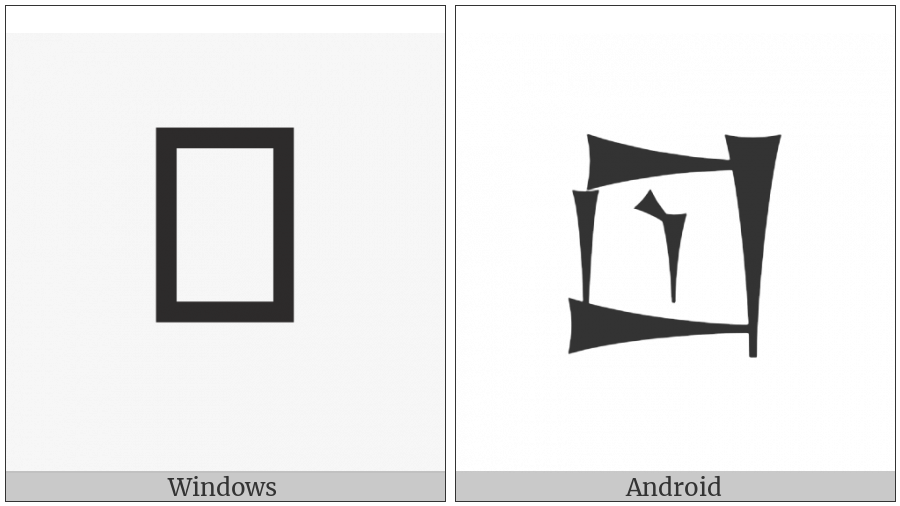 Cuneiform Sign Lagab Times Lish on various operating systems
