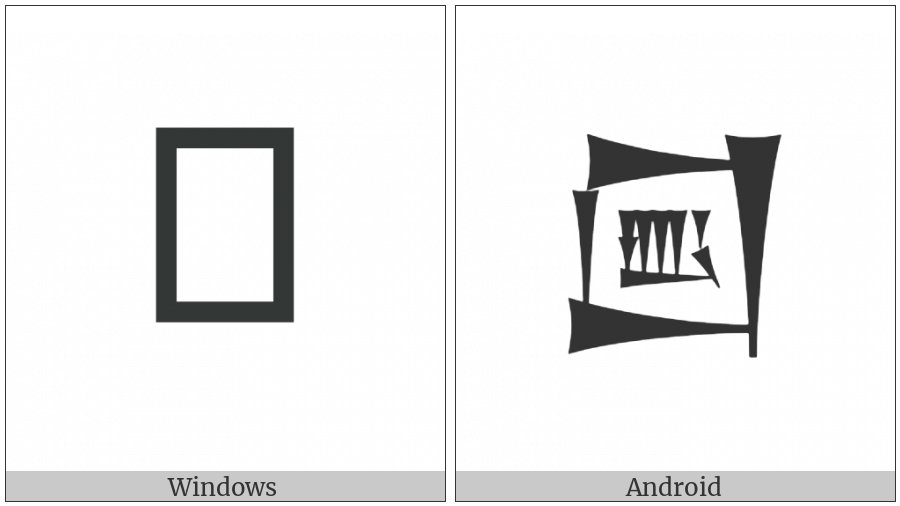 Cuneiform Sign Lagab Times Tak4 on various operating systems