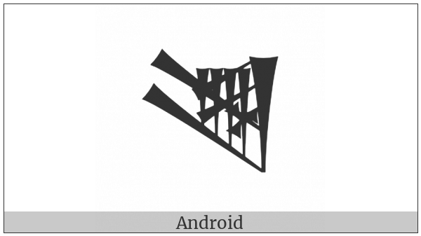 Cuneiform Sign Lam Times Kur on various operating systems