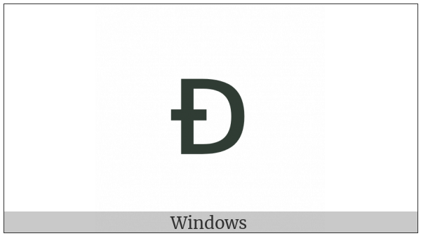 Latin Letter Small Capital Eth on various operating systems