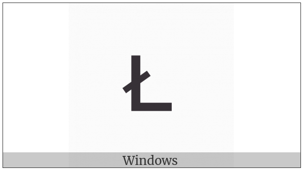 Latin Letter Small Capital L With Stroke on various operating systems