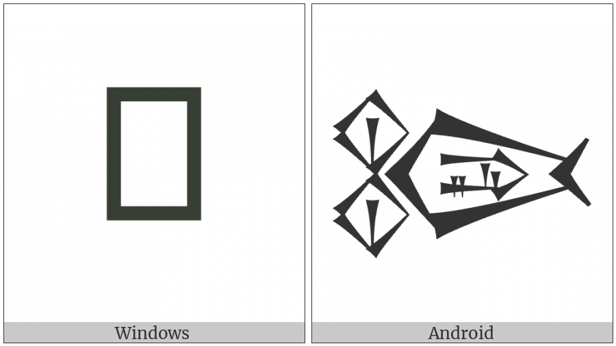 Cuneiform Sign Nunuz Kisim5 Times Bi on various operating systems