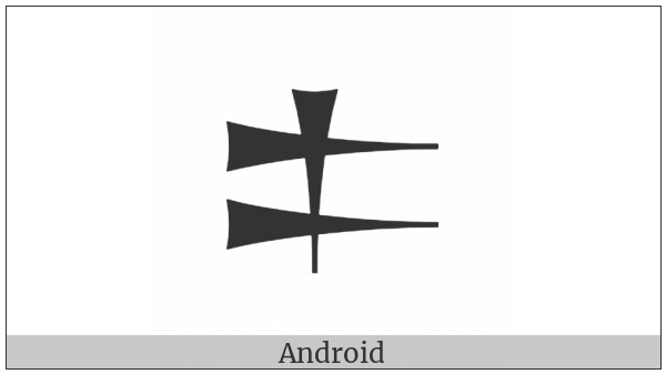 Cuneiform Sign Pa on various operating systems