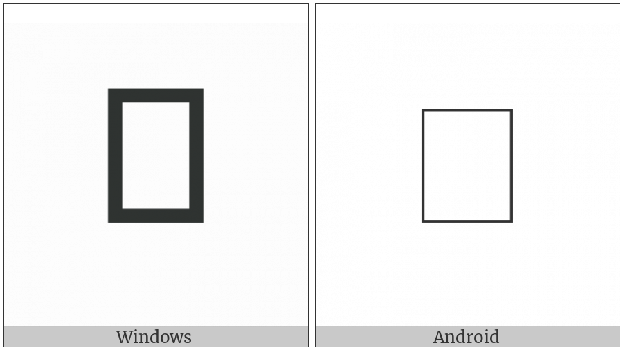 Cuneiform Sign Pi Times Ab on various operating systems