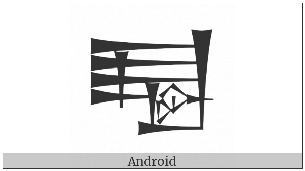 Cuneiform Sign Shid Times Im on various operating systems