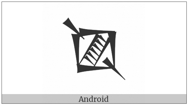 Cuneiform Sign Shir Tenu on various operating systems