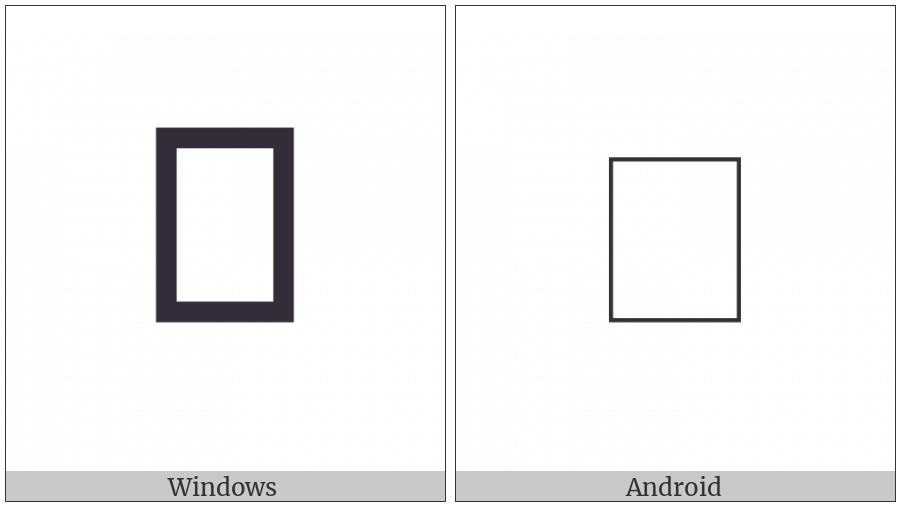 Cuneiform Sign U Over U U Reversed Over U Reversed on various operating systems