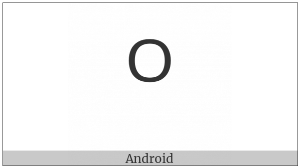 Modifier Letter Capital O on various operating systems