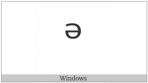 Modifier Letter Small Schwa on various operating systems