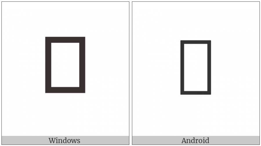 Cuneiform Sign Lak-384 on various operating systems