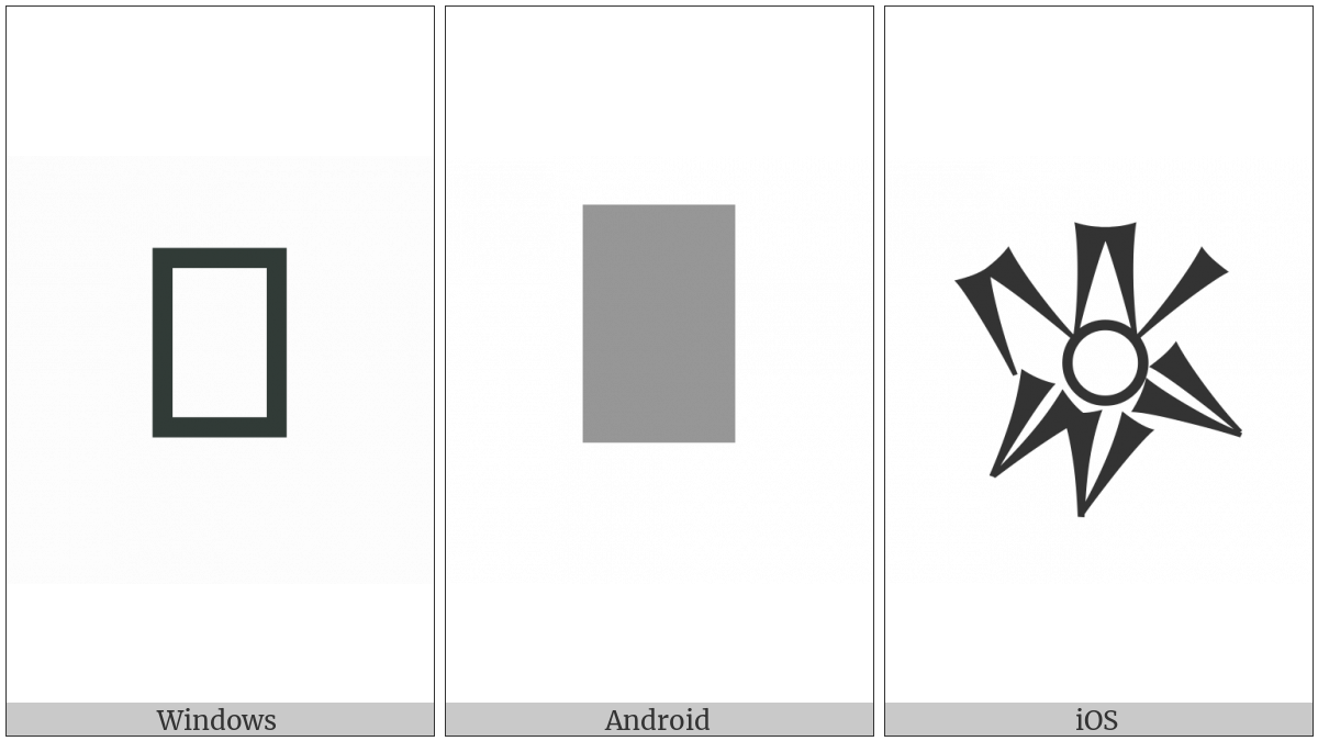 Cuneiform Sign Lak-457 on various operating systems