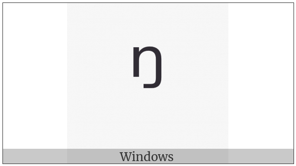 Modifier Letter Small Eng on various operating systems